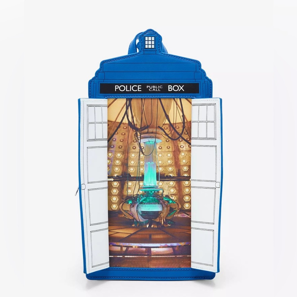 💙 DOCTOR WHO TARDIS FIGURAL MINI BACKPACK - Picture 12 of 13